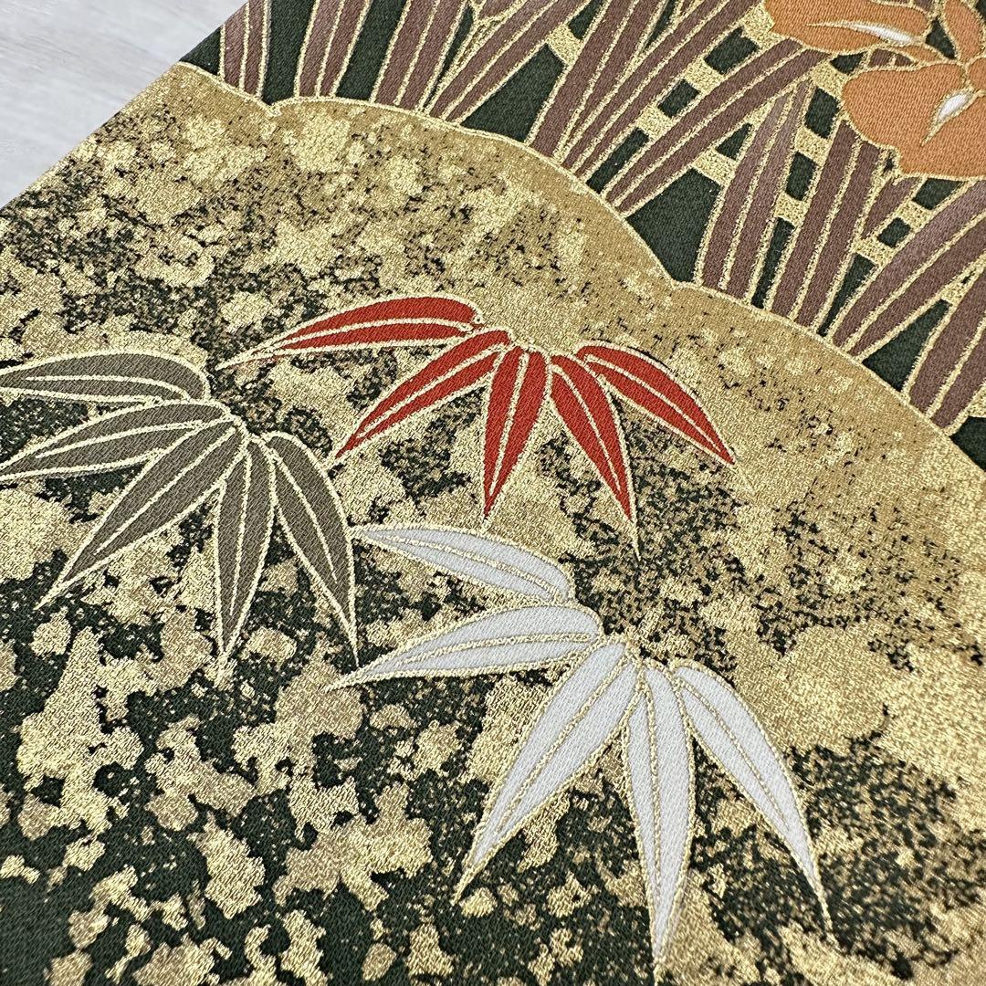振袖 金彩 美しい草花の染め 金箔 着物 正絹 袷 広衿 RK-5145