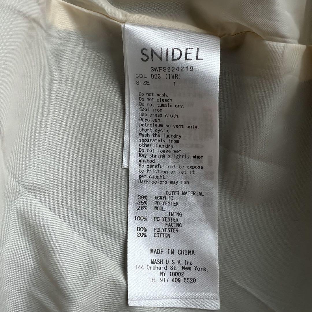 snidel ロービングチェックミニスカート IVR  1 スナイデル