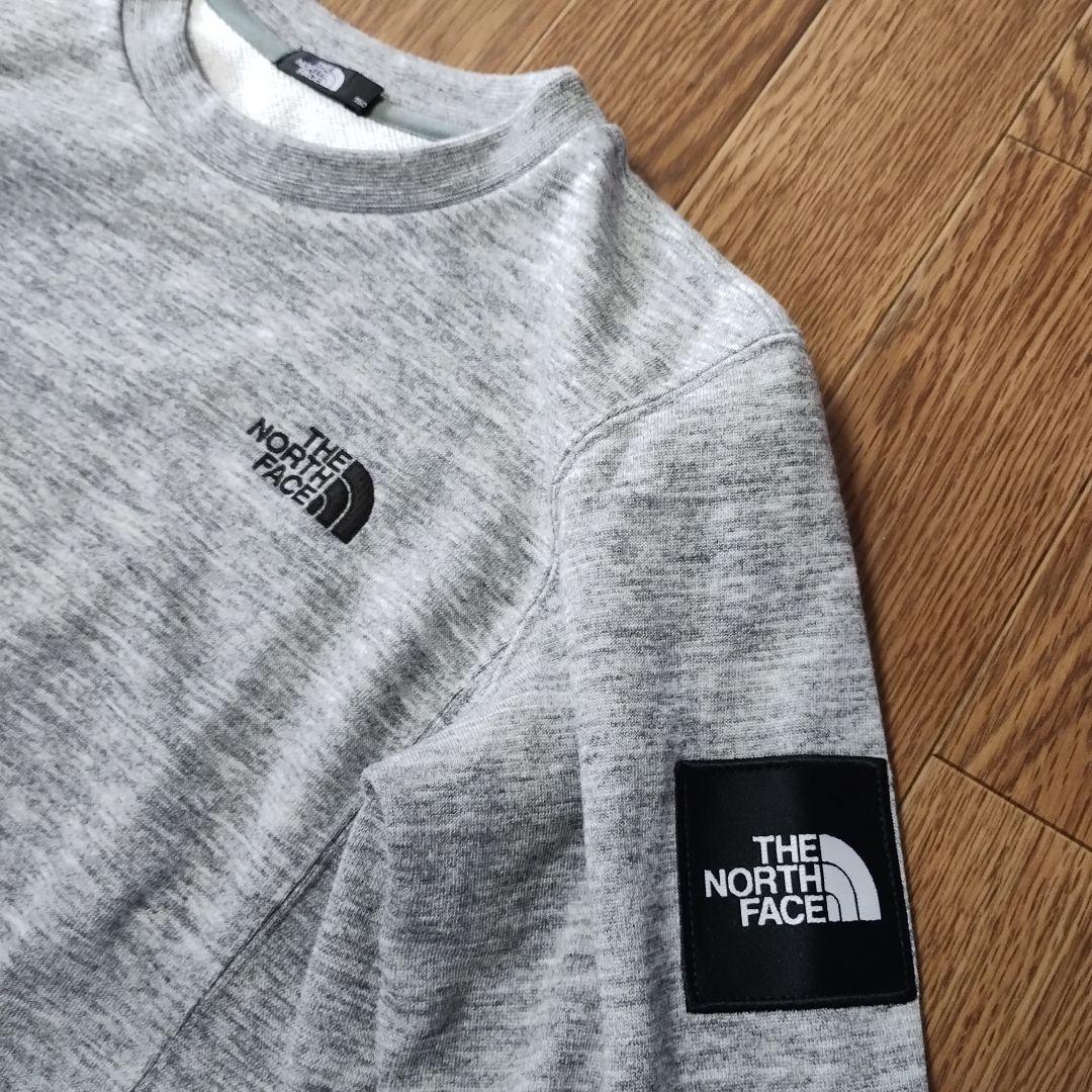 THE NORTH FACEスクエアロゴトレーナーミックスグレー 150センチ