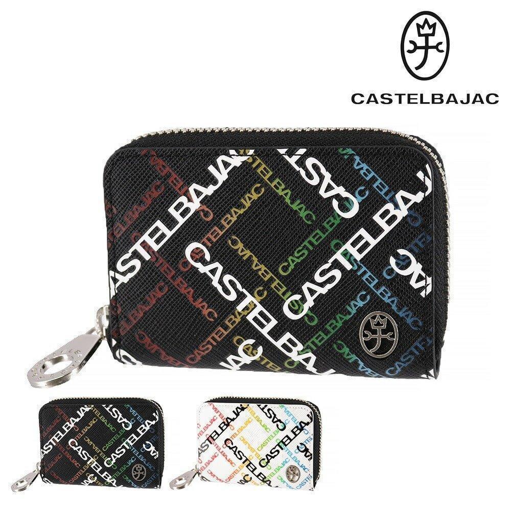 カステルバジャック 定価12100円 黒 ラウンドファスナー小銭入れ ミニ財布