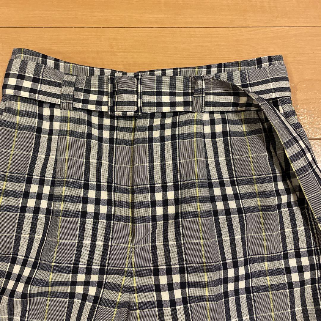 半額 50％OFFの通販 イエナ ワイドパンツ メルカリ - チェック パンツ