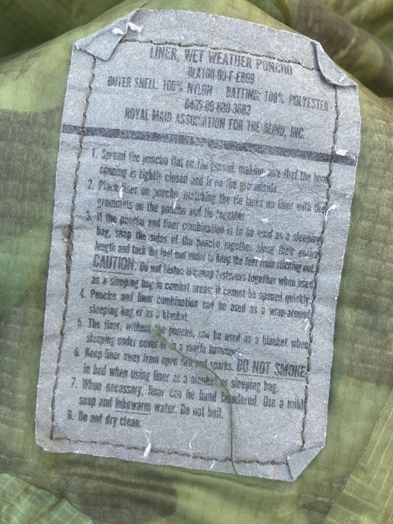 米軍　ポンチョセット