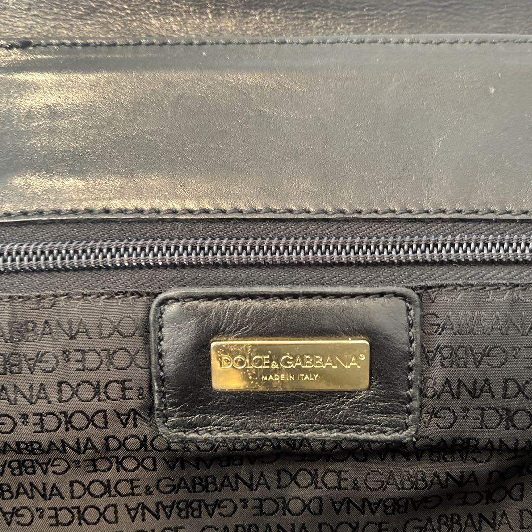 DOLCE &GABBANA レザー ビジネスバッグ