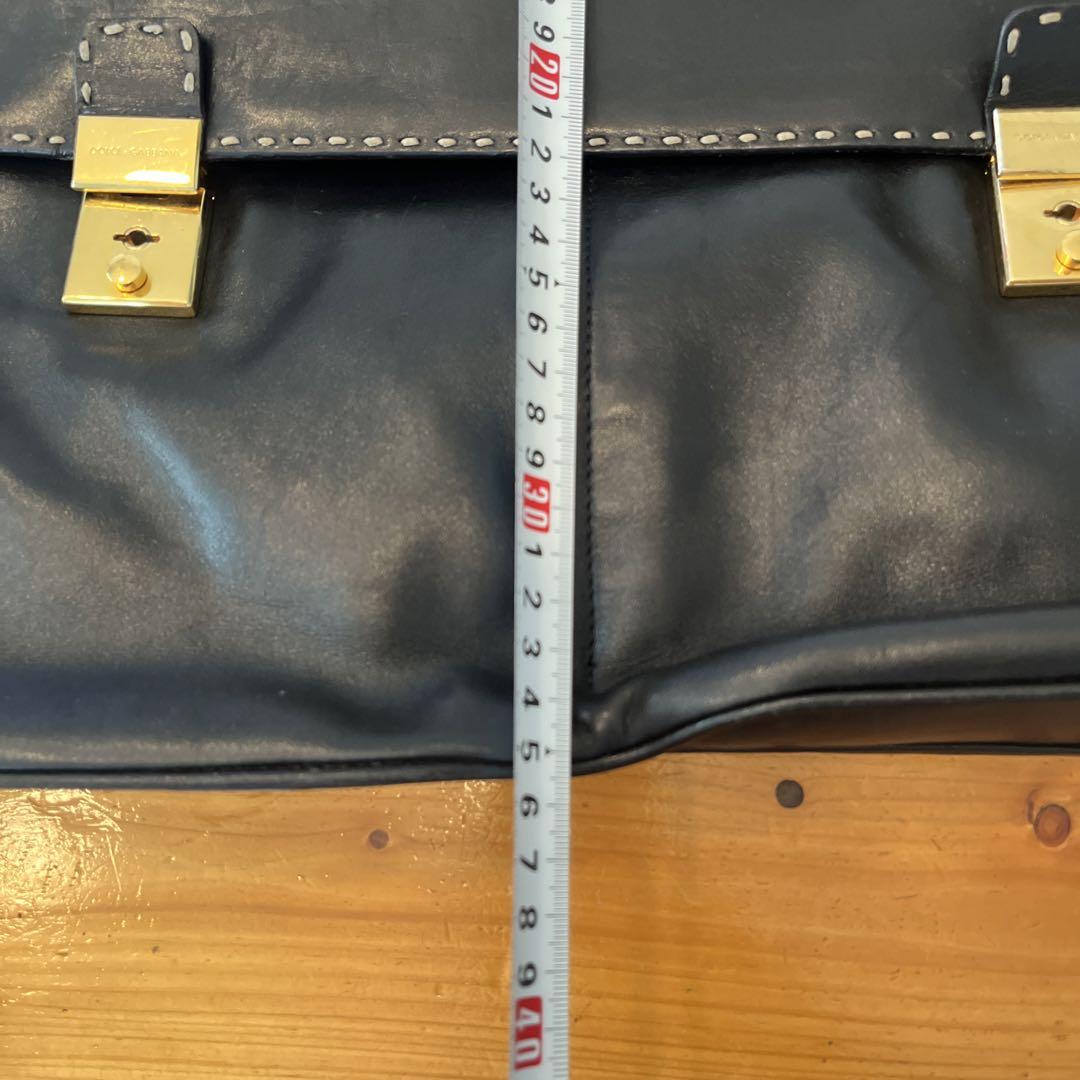 DOLCE &GABBANA レザー ビジネスバッグ