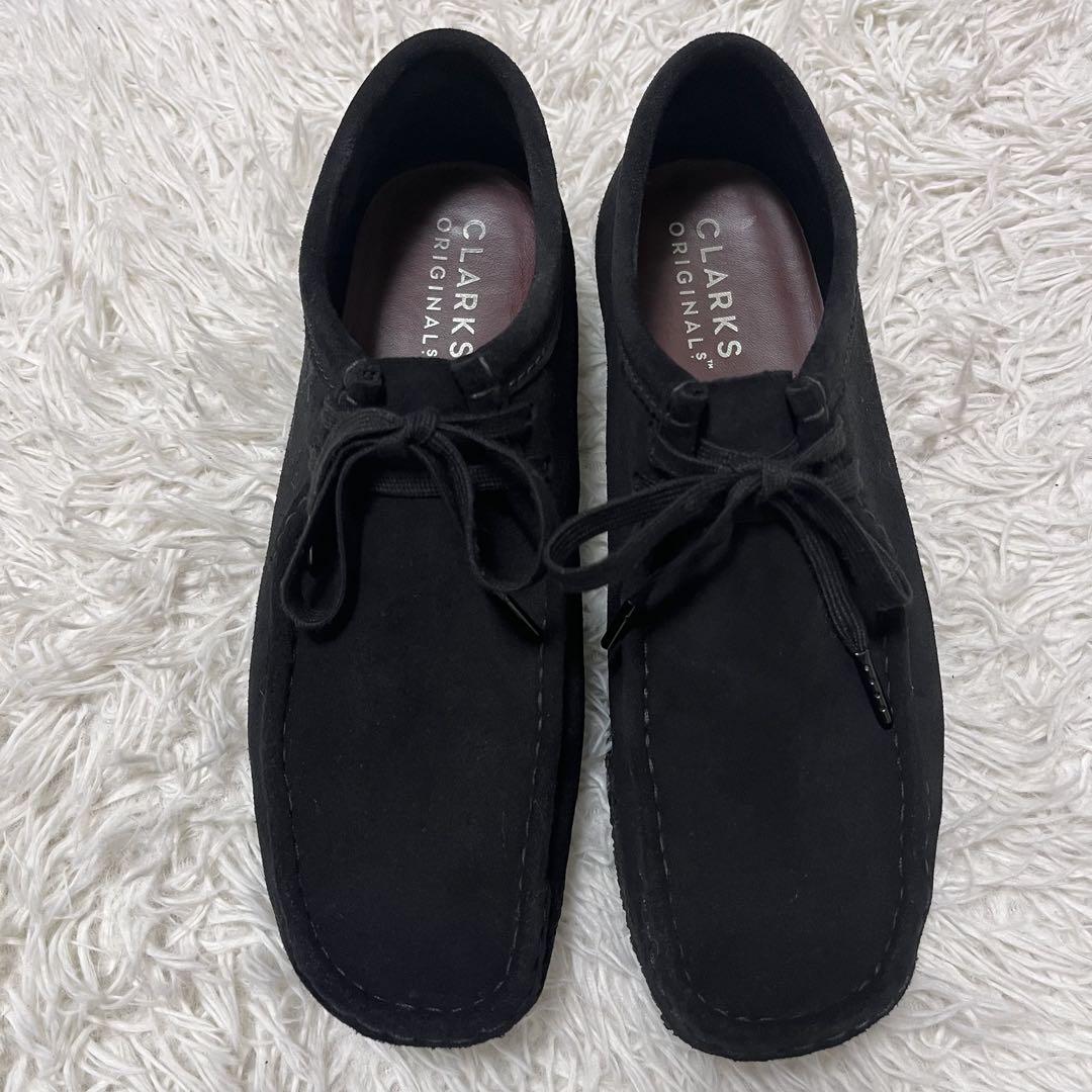 【オープニングセール】 美品 クラークス US9 ワラビー モカシンシューズ スエード 靴