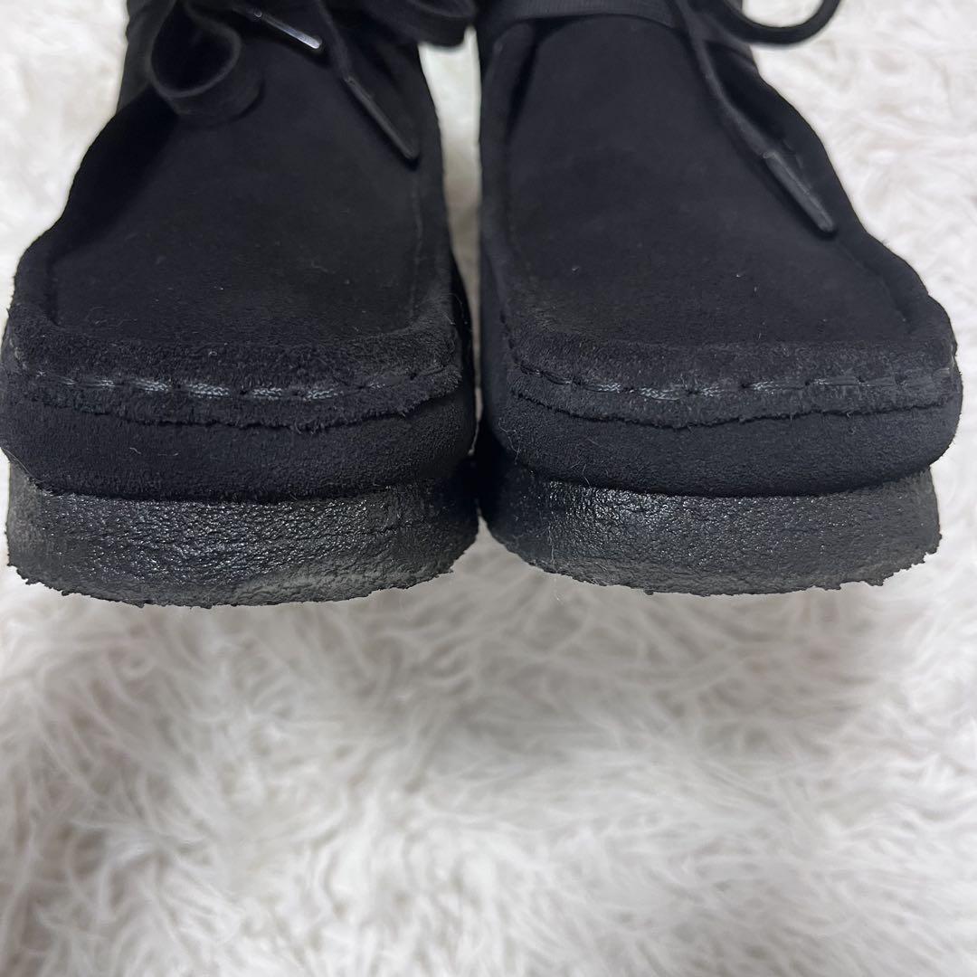 美品 クラークス US9 ワラビー モカシンシューズ スエード