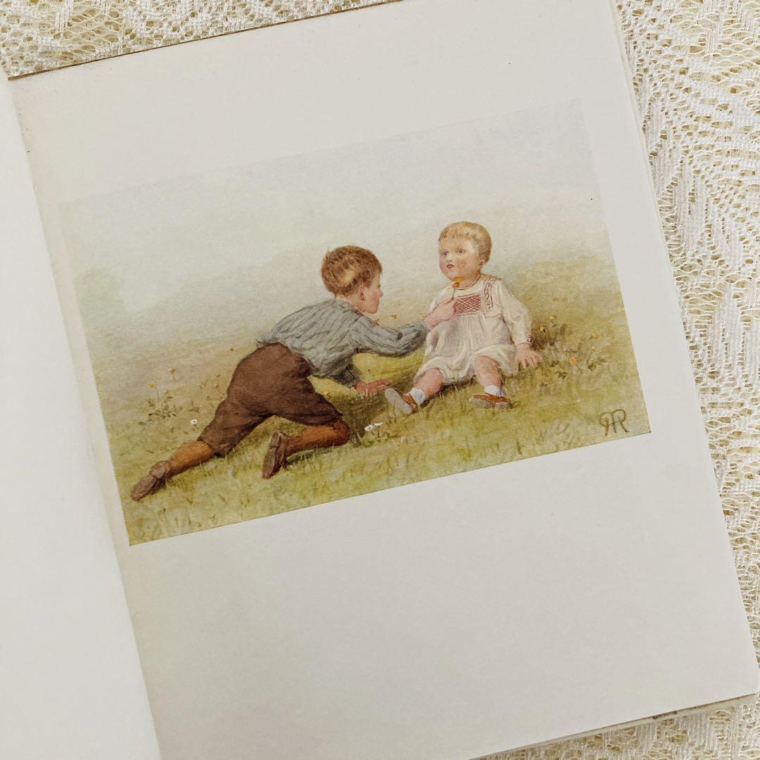 洋書 古書 希少 アンティーク植物図鑑① 子ども 草花遊び 素敵な