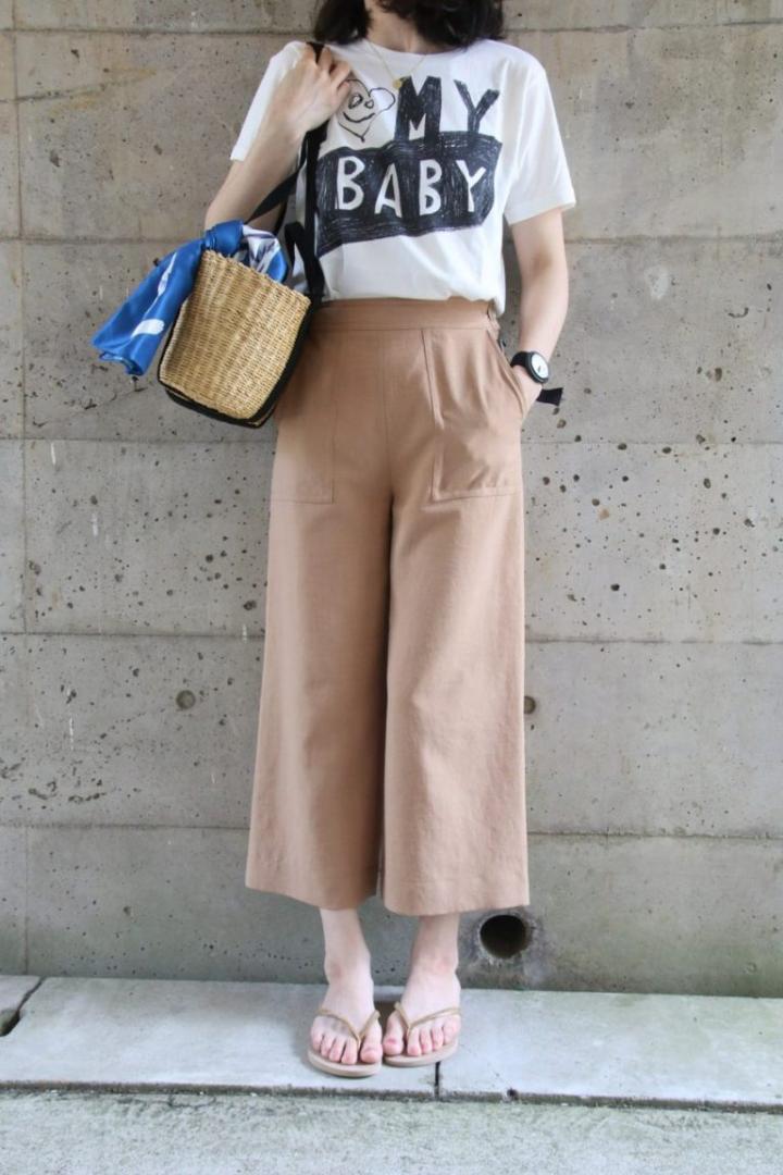 C2885 プリントTシャツコーデ