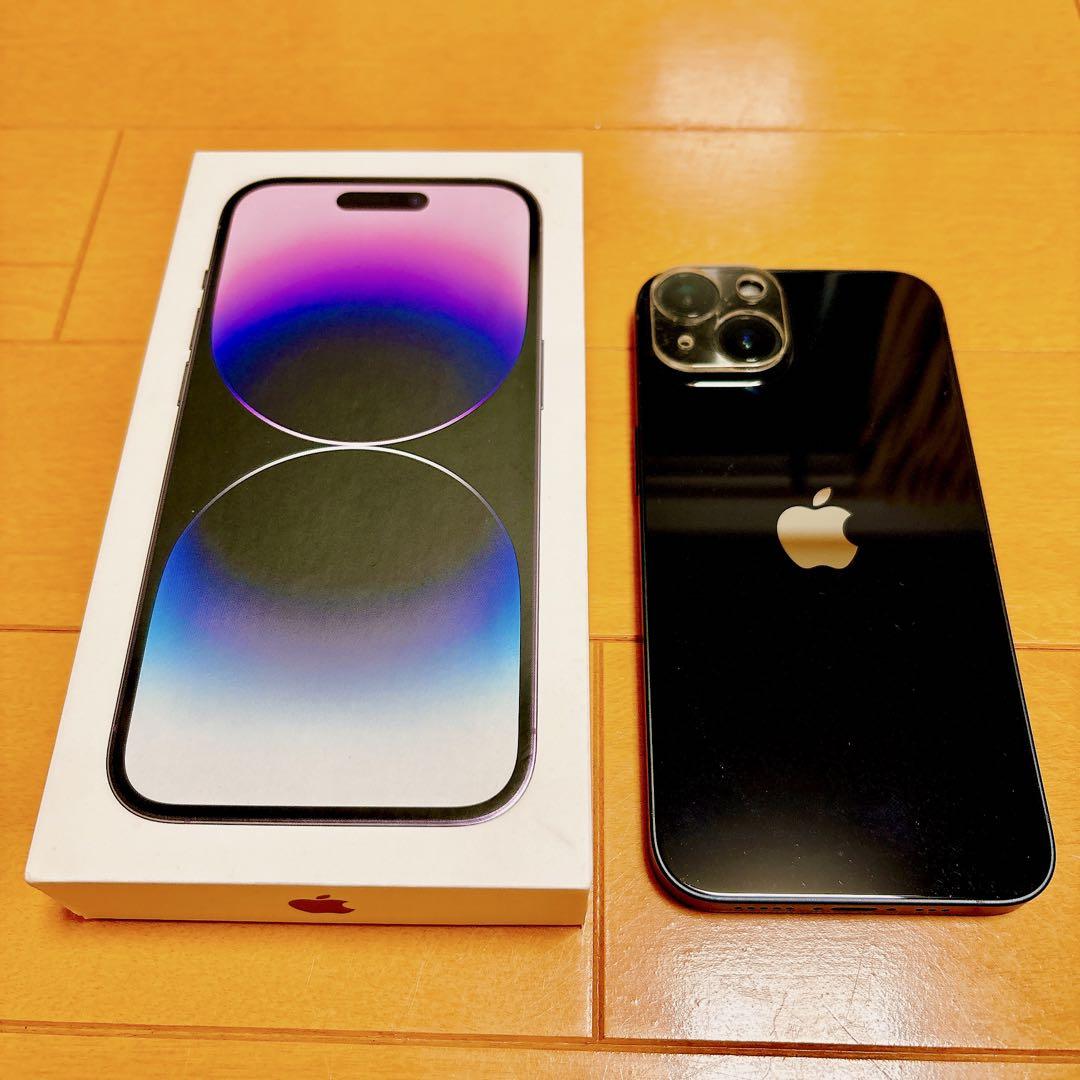 【美品】iPhone14 128GB ミッドナイト SIMフリー