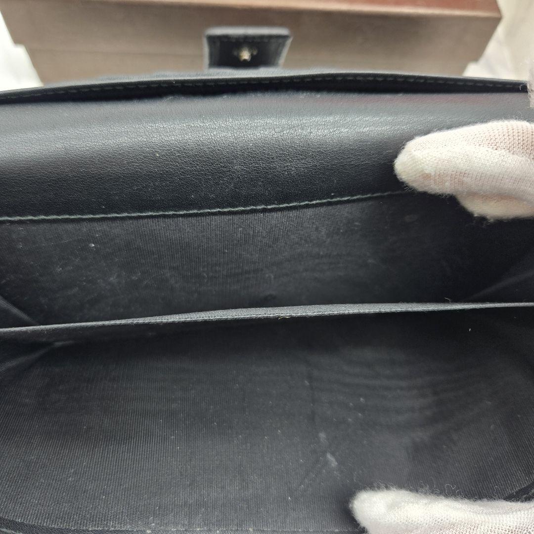 【希少】 GUCCI グッチ シマ 長財布 財布 GG 金具 レザー ブラック