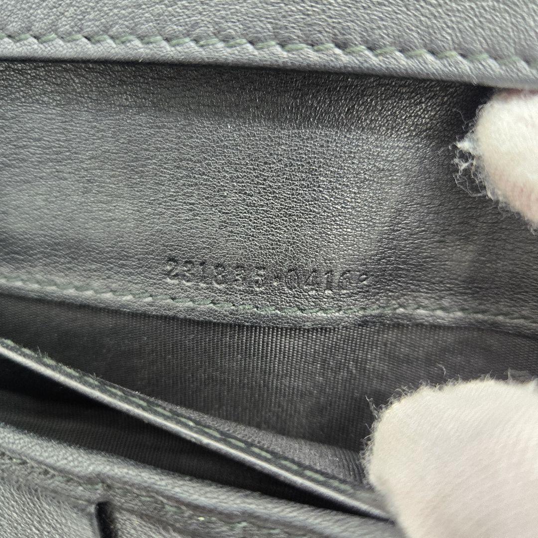 【希少】 GUCCI グッチ シマ 長財布 財布 GG 金具 レザー ブラック