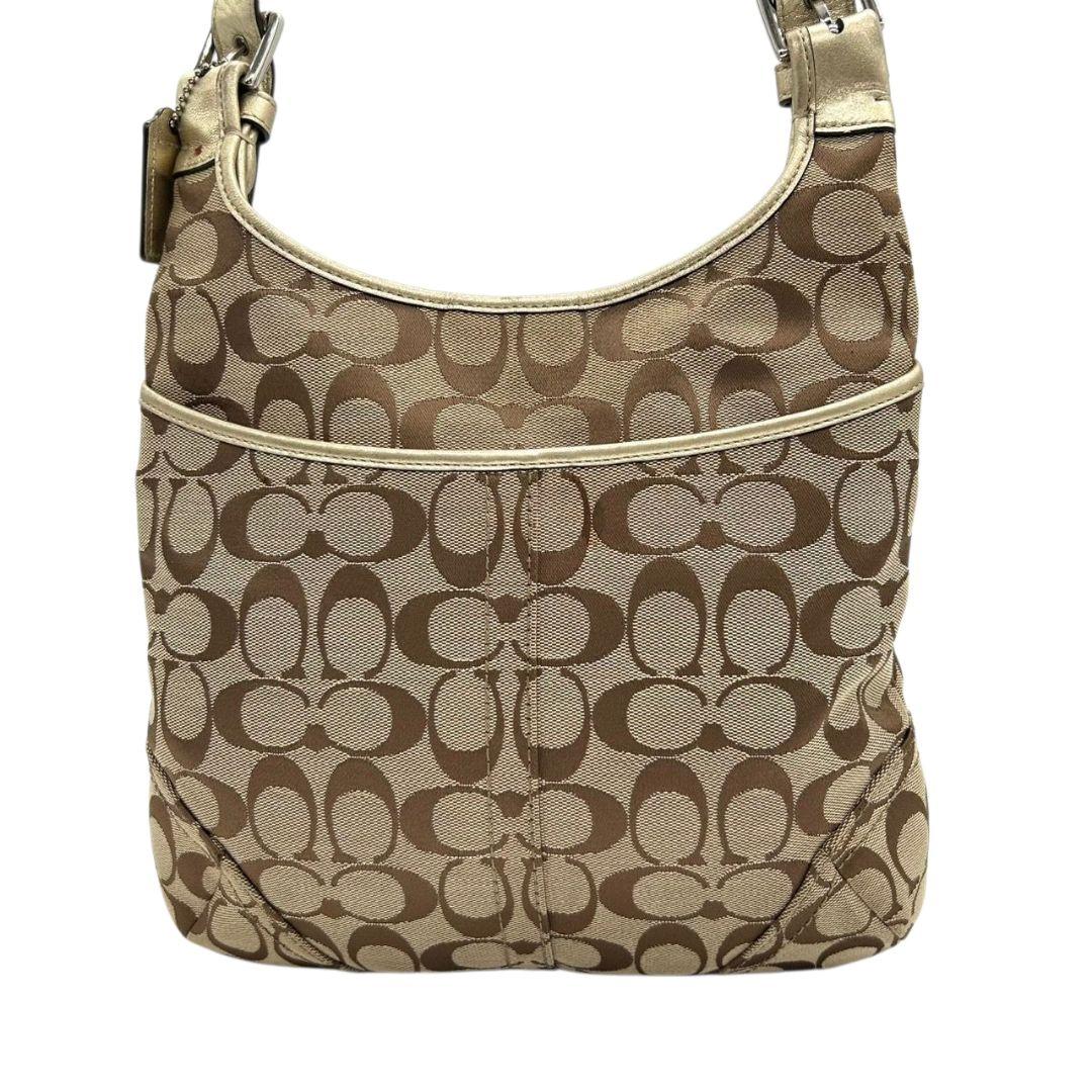 COACH コーチ ショルダーバッグ シグネチャー 斜め掛け 肩掛け キャメル コーチ ショルダーバッグ 茶 シグネチャー COACH 斜め掛け可 s96