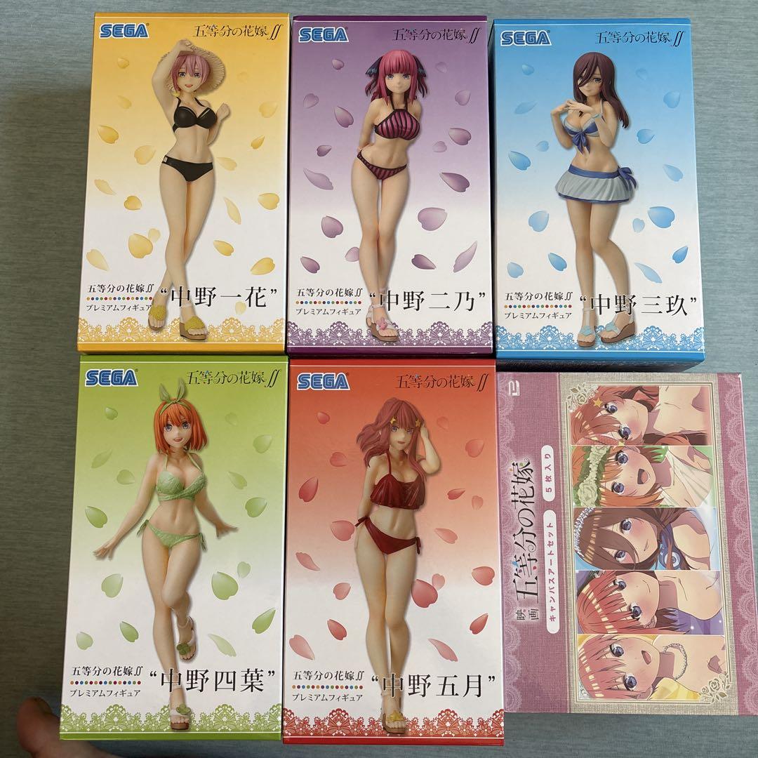 五等分の花嫁　フィギュア、キャンパスアートセット