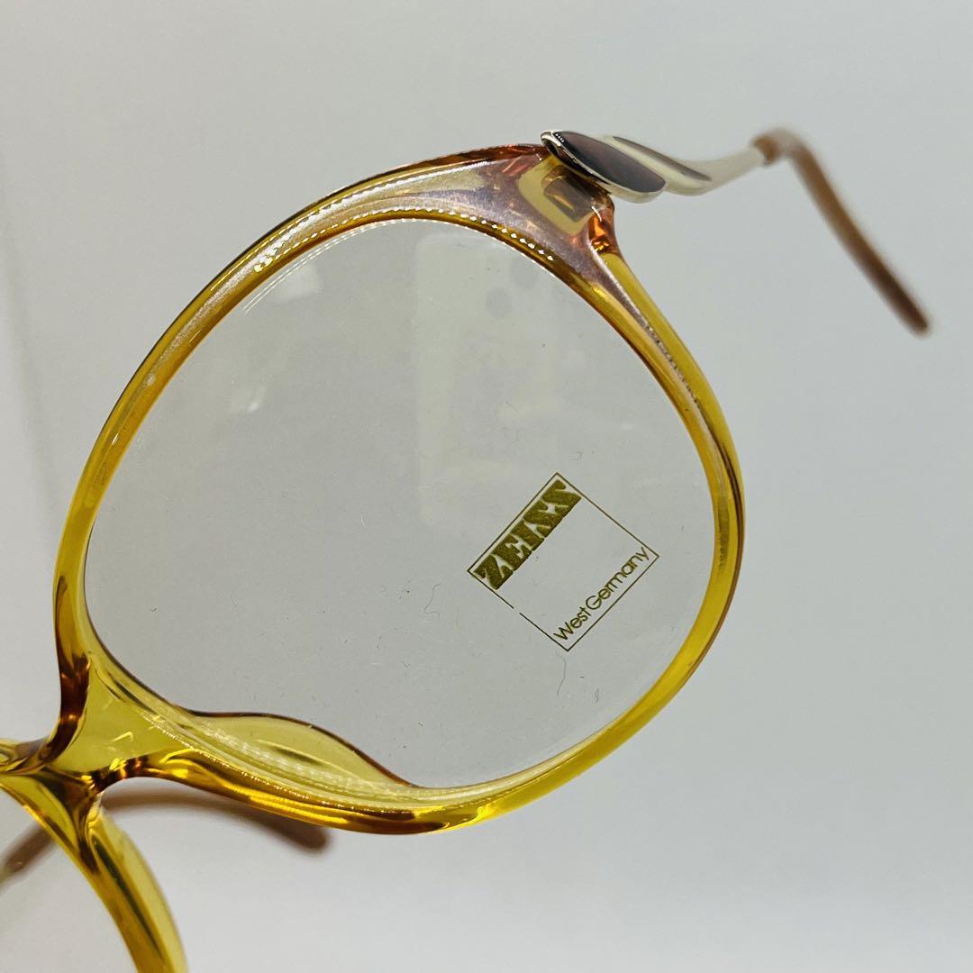 ヴィンテージ ZEISS 眼鏡フレーム 七宝 金手 パールカラー 西ドイツ製