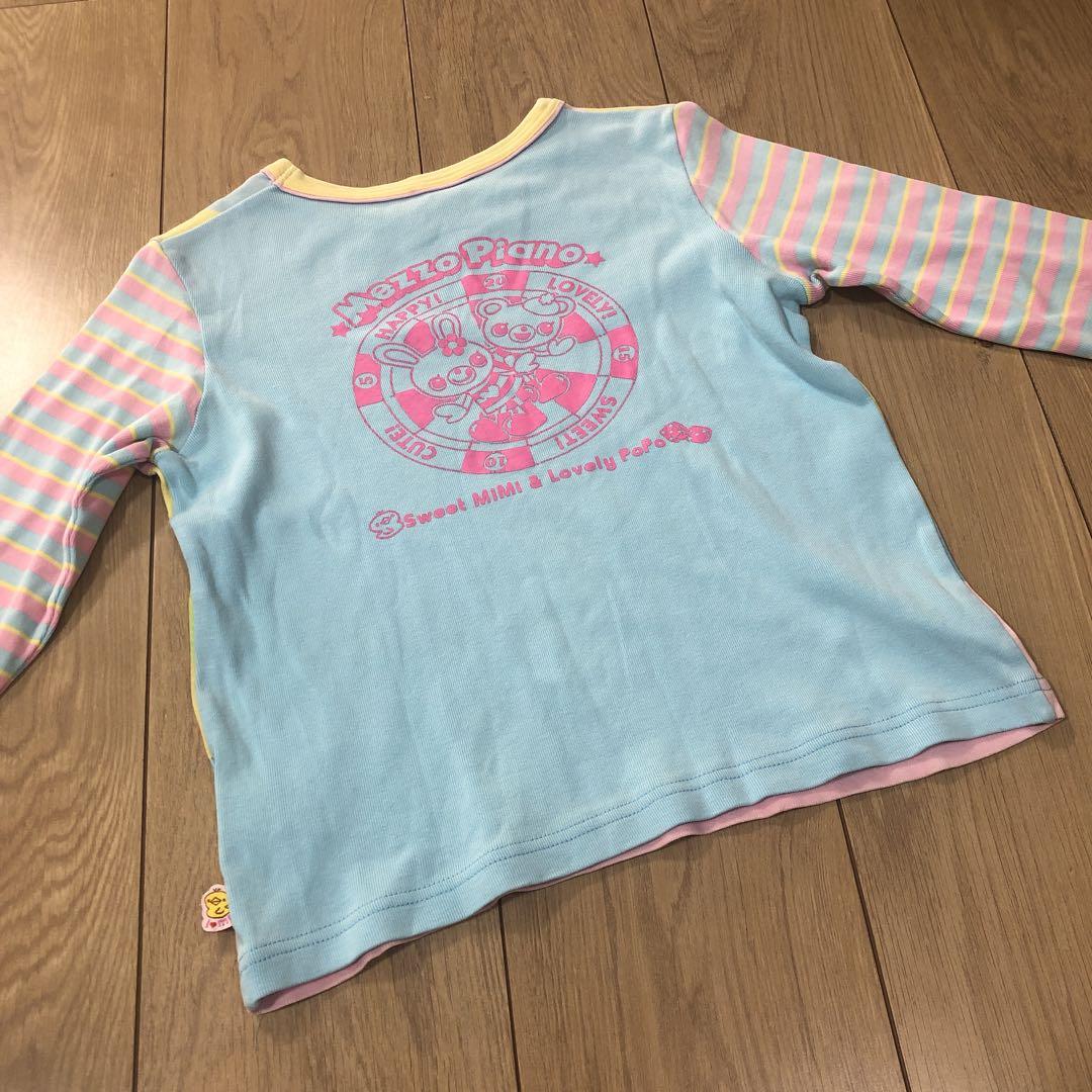メゾピアノ ミミポポちゃん 総柄Tシャツ トレーナー 130
