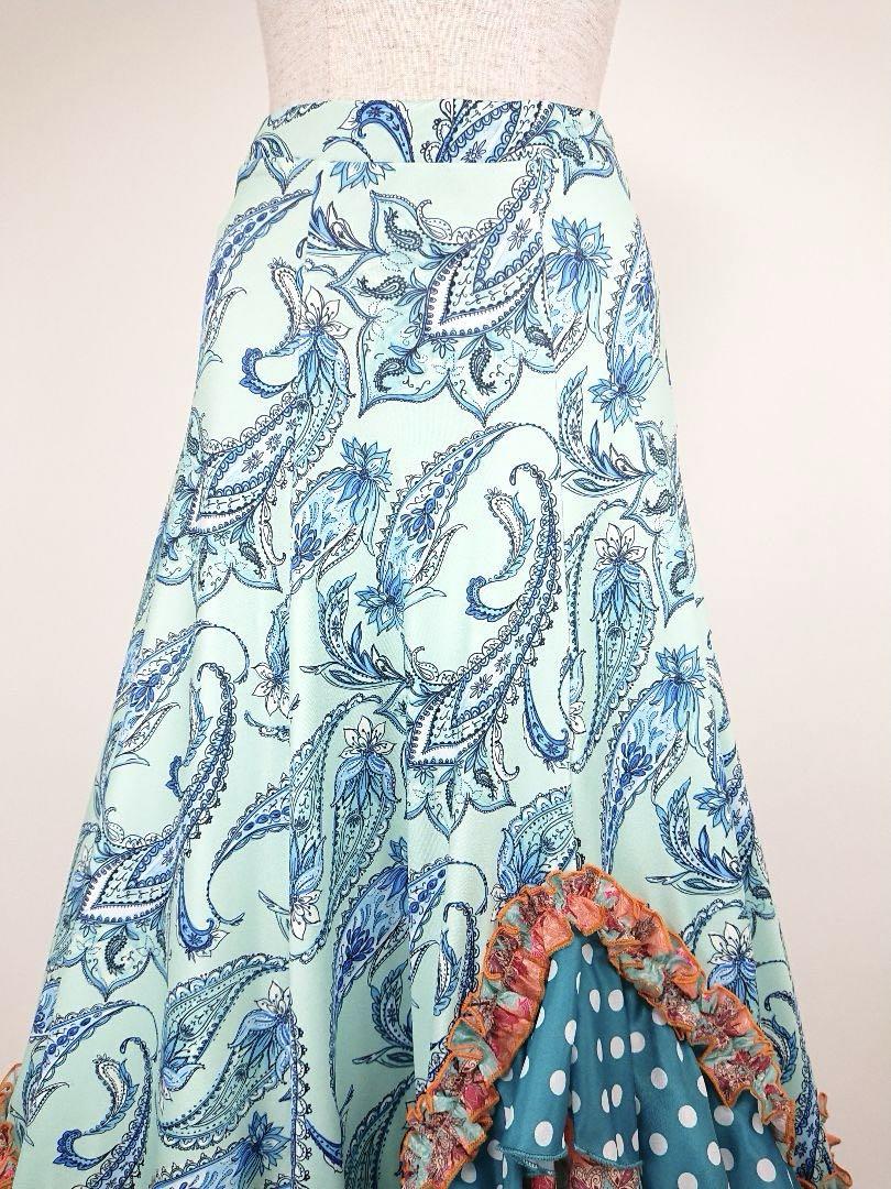 フラメンコ　ファルダ　新品　フラメンコ衣装　フラメンコスカート　Leirena