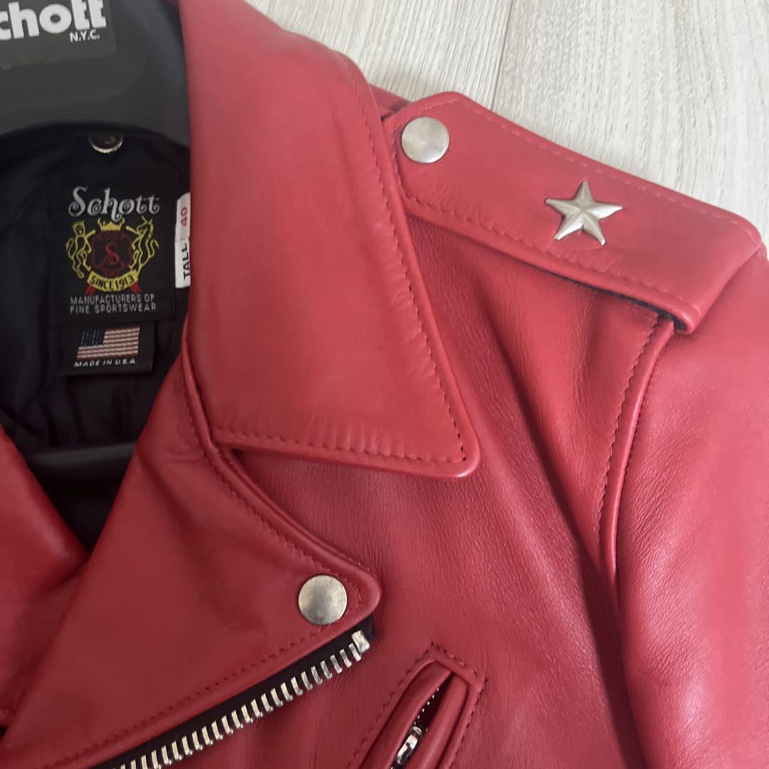 Schott613UST　ワンスター赤　４０　アメリカ製
