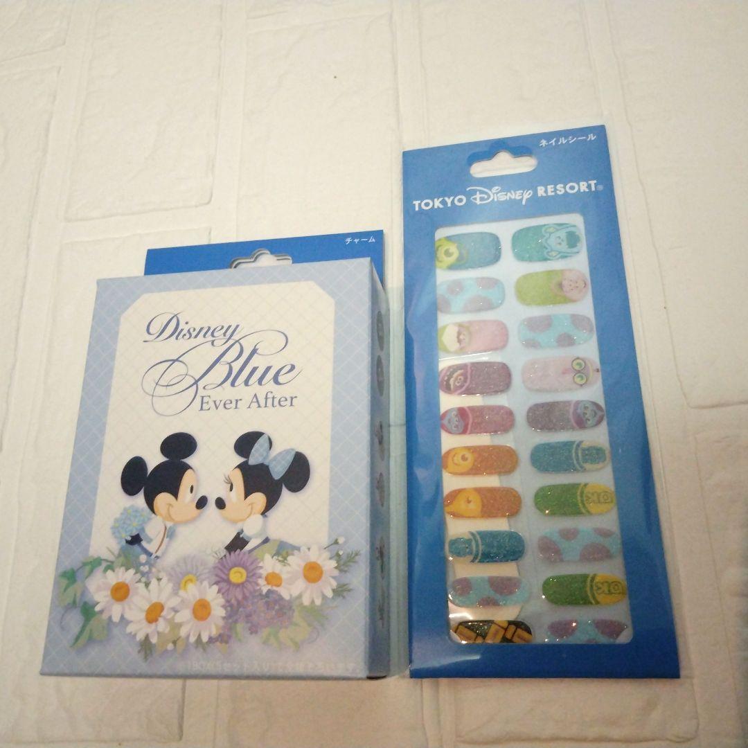 ディズニーランド ブレスレットチャーム5セット&ネイルシールDisney お土産