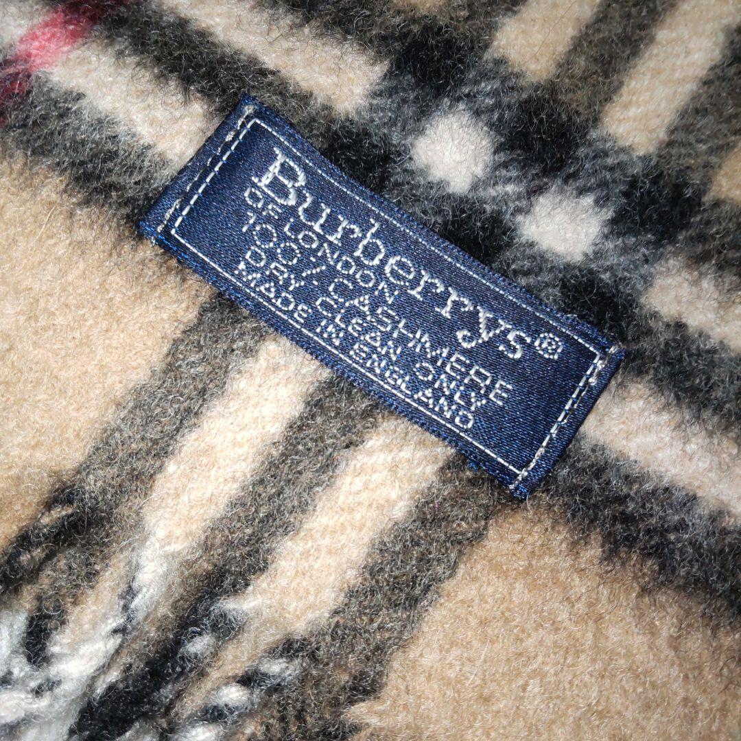 BURBERRYSバーバリーマフラー カシミヤ100% ノバチェック
