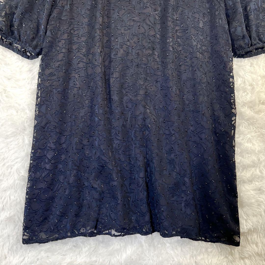 希少サイズ✨東京ソワール リファンネ セレモニーワンピース ネイビー 3XL