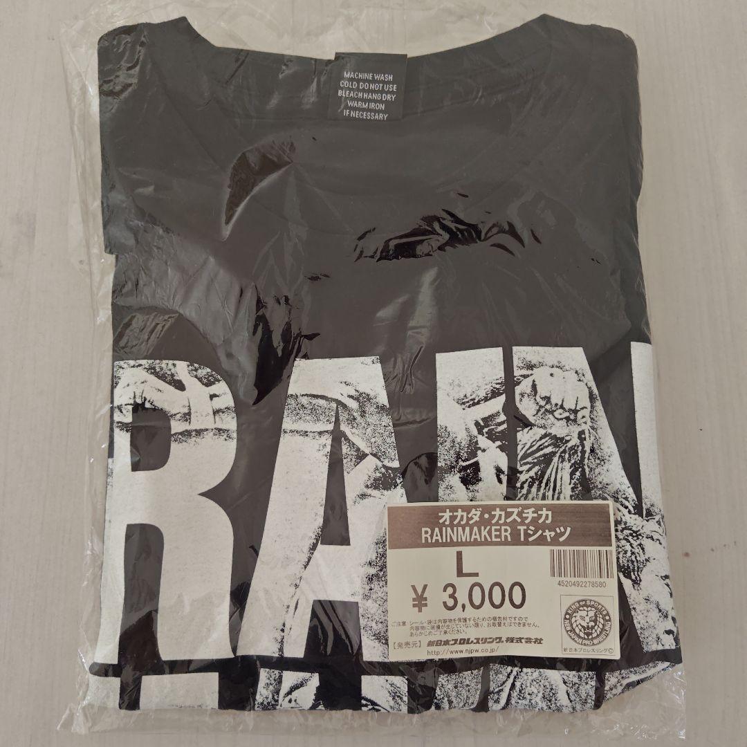 【直筆サイン付】オカダ・カズチカ レインメーカー Tシャツ オカダ・カズチカ レインメーカー Tシャツ [新日本プロレス