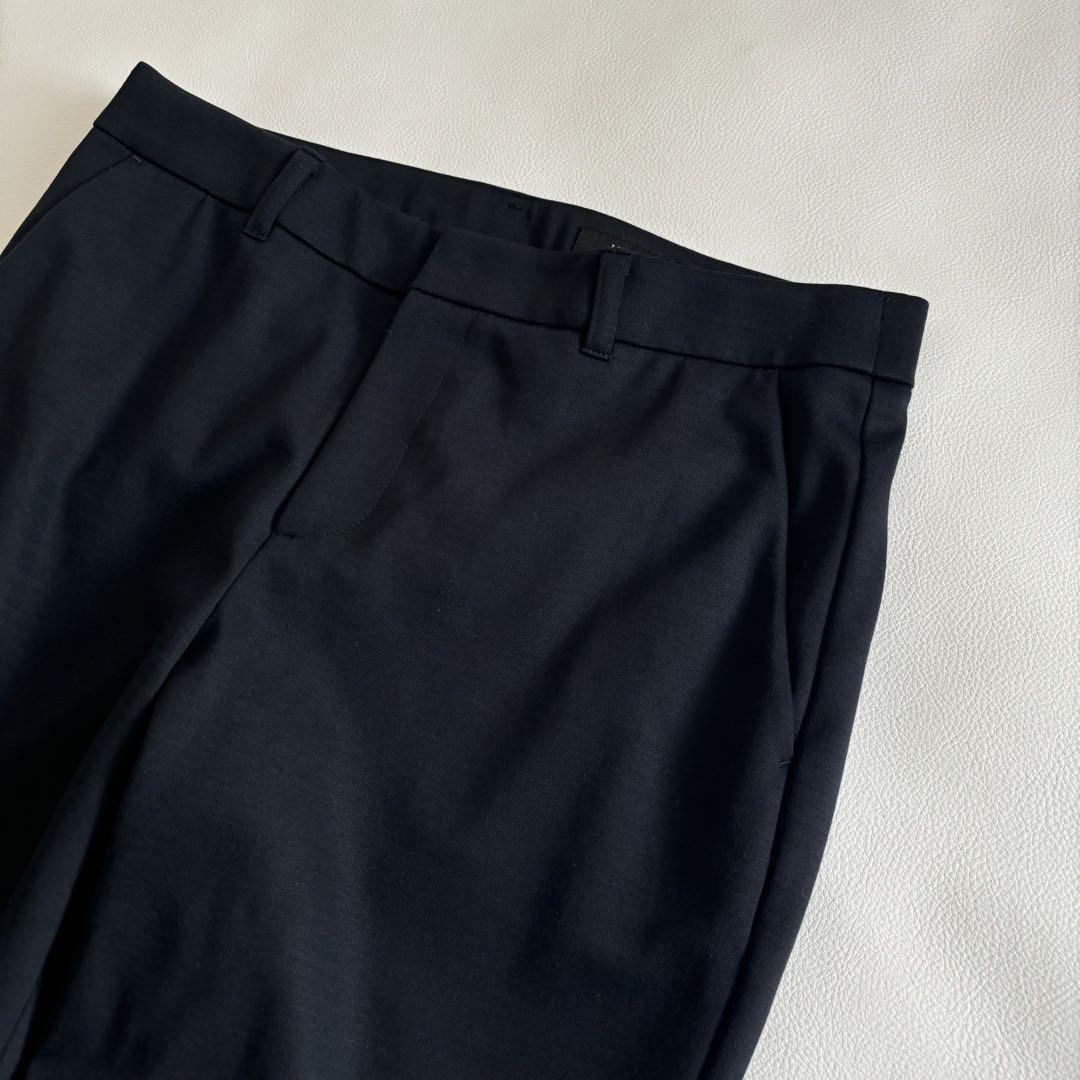 【美品】洗える　アンタイトル ジャケット　パンツ　セットアップ　黒　サイズ２