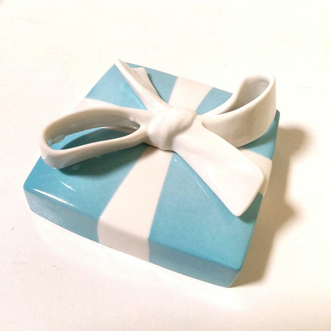 食品・日用品 半額ストア ラージサイズ Tiffany&Co.陶器ブルーボックス小物入れ - メルカリ 小物入れ