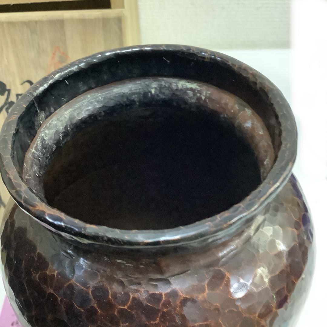 5245⑧銅器　花瓶　鯉　茶道具