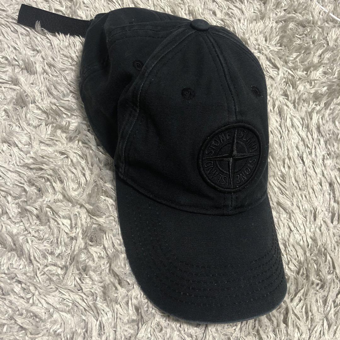 stoneisland 黒　キャップ