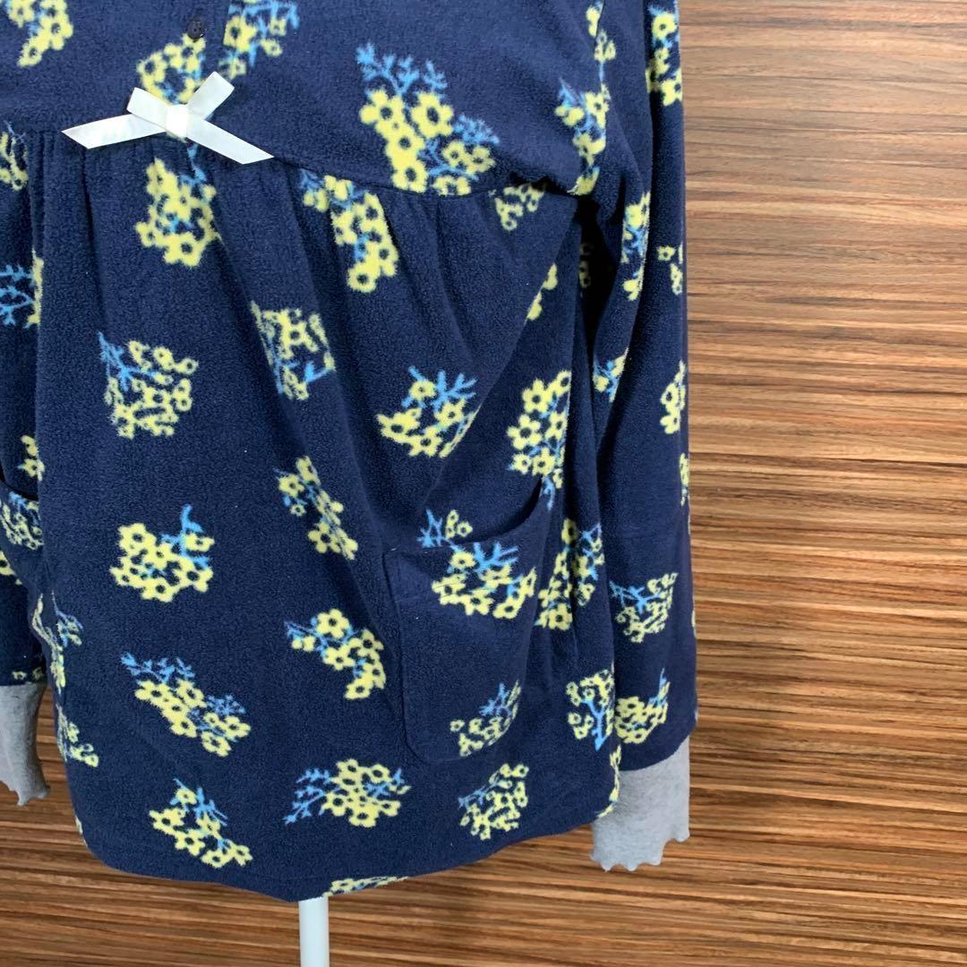 美品 TRANOI. 花柄ブルゾン ネイビー サイズ1