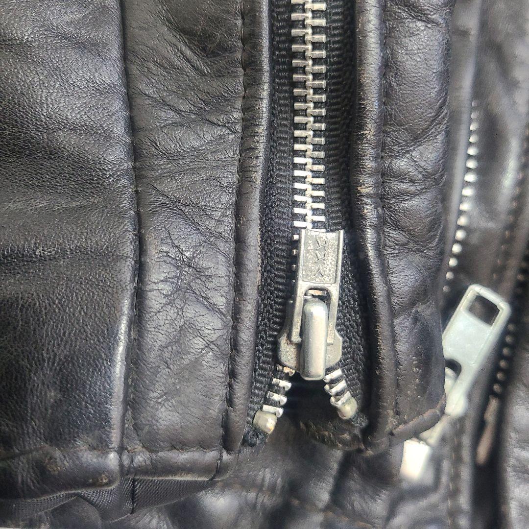 名作　Schott 641 シングルライダース レザー 米国製 36　ライナー