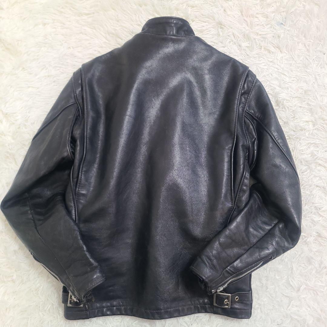 名作　Schott 641 シングルライダース レザー 米国製 36　ライナー