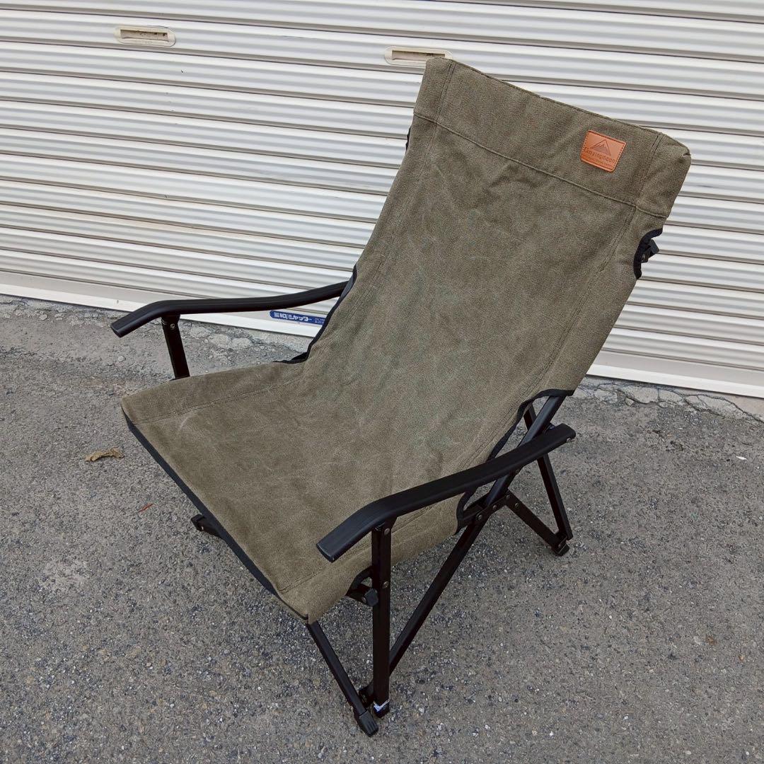 CAMPING MOON 焚き火 ローチェア 難燃チェア カーキ ２脚まとめて