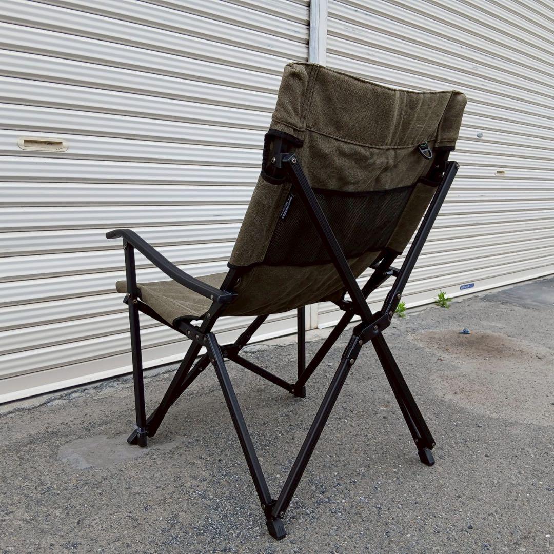CAMPING MOON 焚き火 ローチェア 難燃チェア カーキ ２脚まとめて