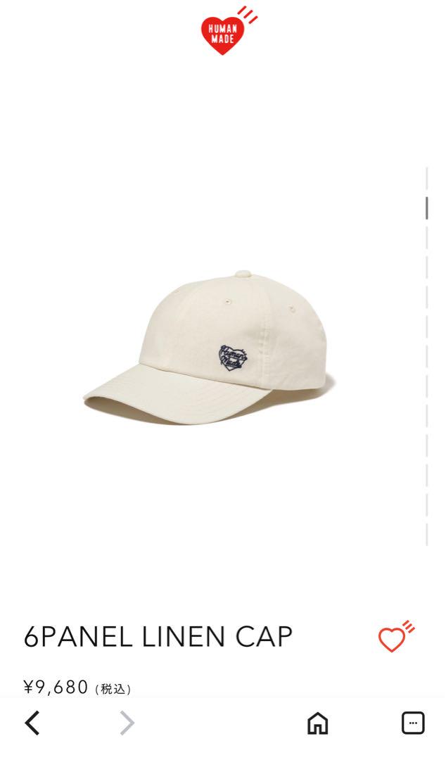 6PANEL LINEN CAP 白 HUMANMADE ヒューマンメイド 帽子