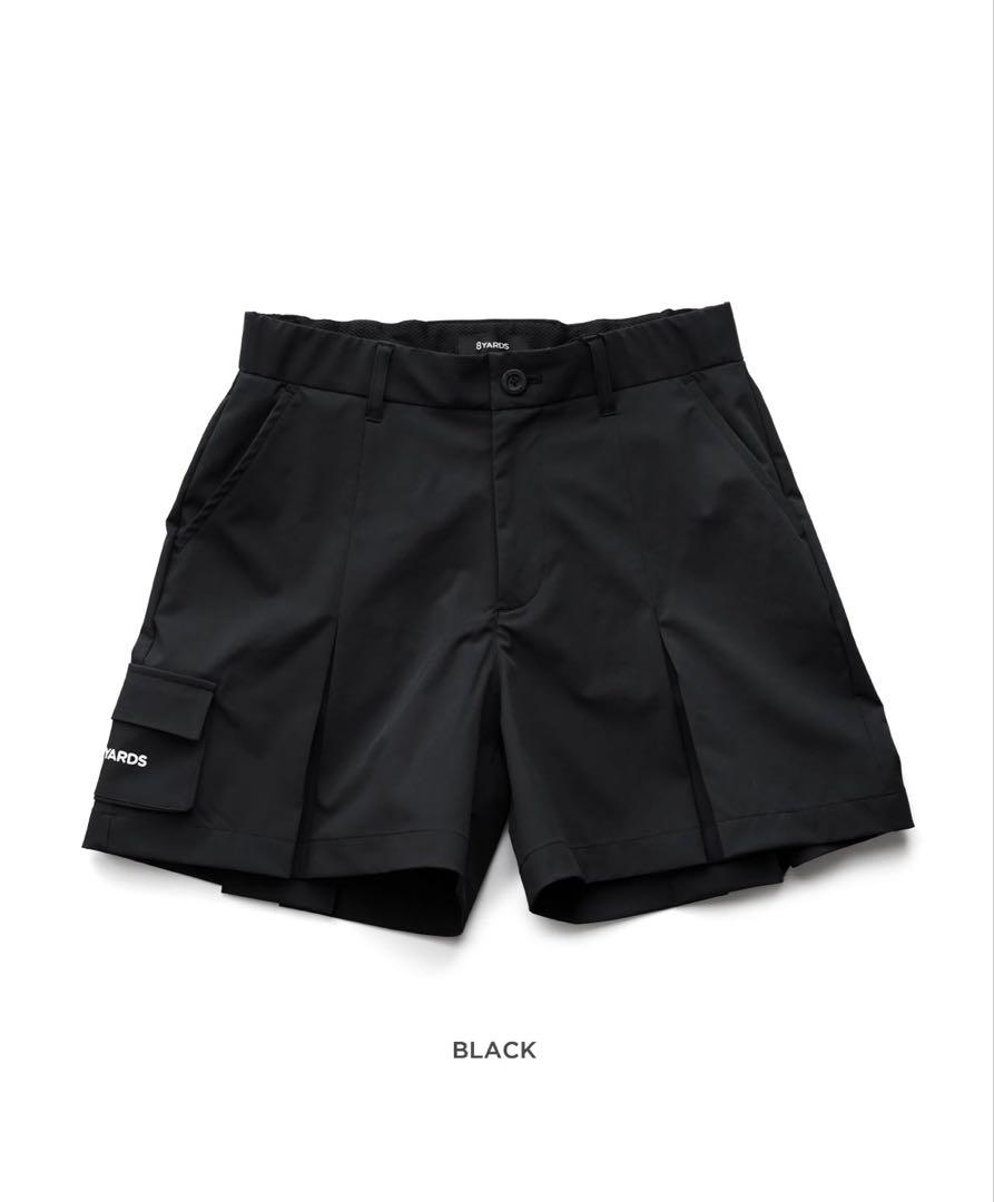 8YARDS ハチヤーズ　プリーツショーツ ブラック