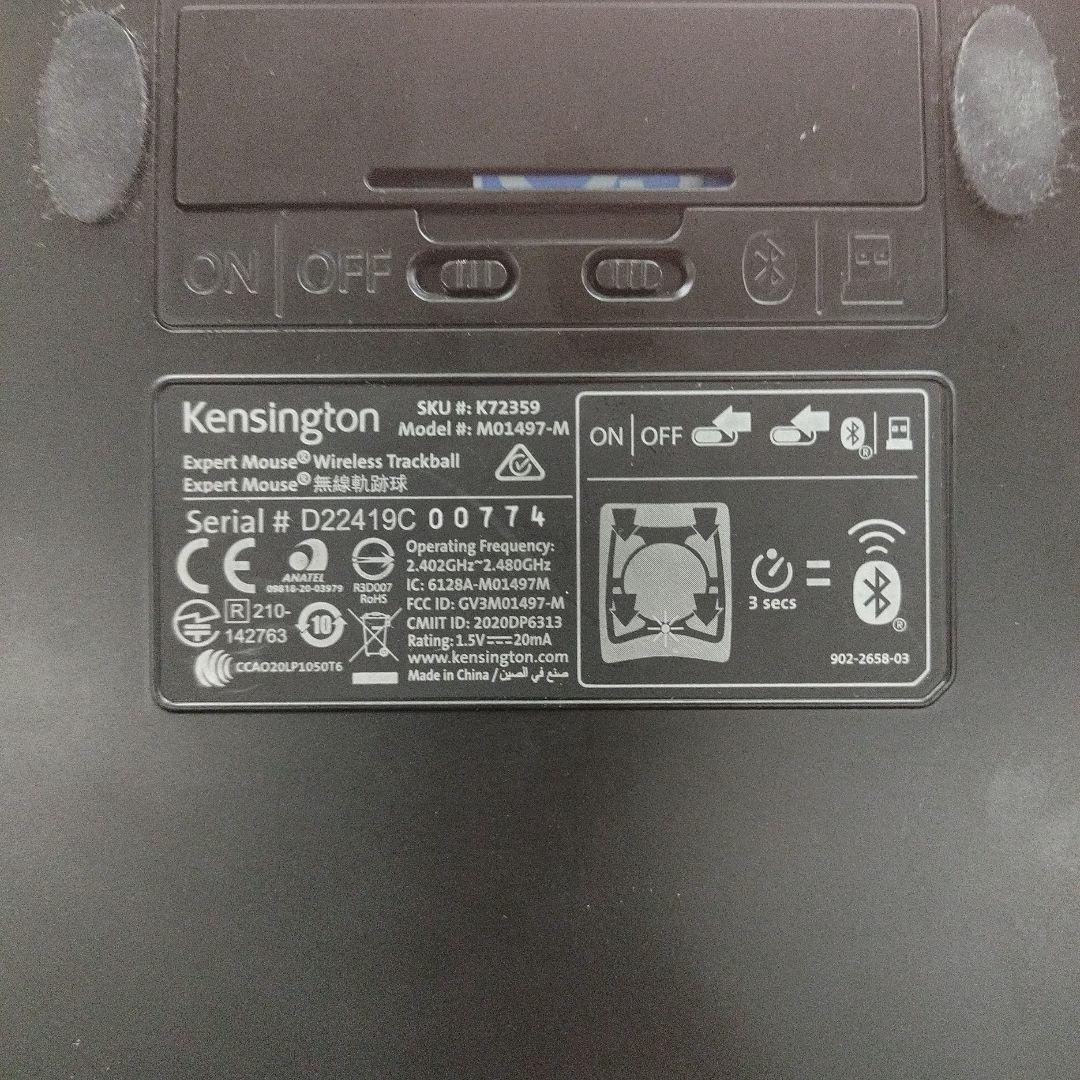 Kensington トラックボール 本体 赤ボール付き