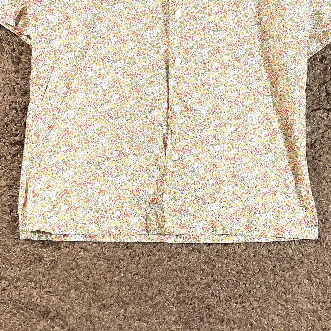 美品 ポールスミス ロンドン フラワー 花柄 半袖シャツ ベージュ