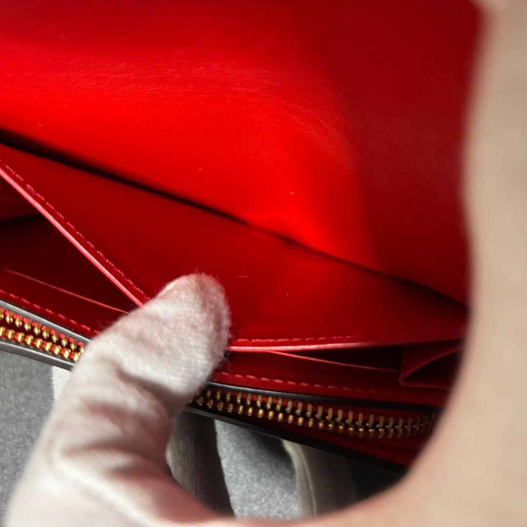 q17　フロール　モノグラム　コクリコ　二つ折り財布　ルイヴィトン