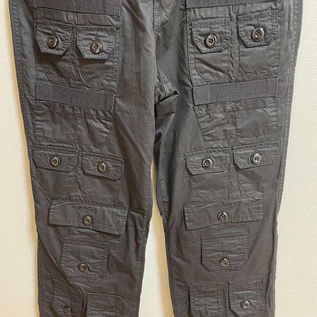 美品！y2k XL AVIREX P.D.W. マルチポケットカーゴパンツ 黒