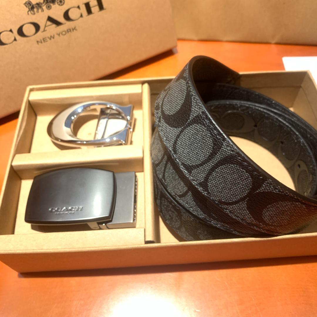 新品　coach コーチ　ベルト　リバーシブル　社会人　ビジネス　メンズ