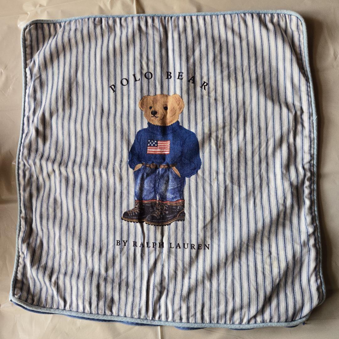 Polo Bear クッションカバー 100%コットン