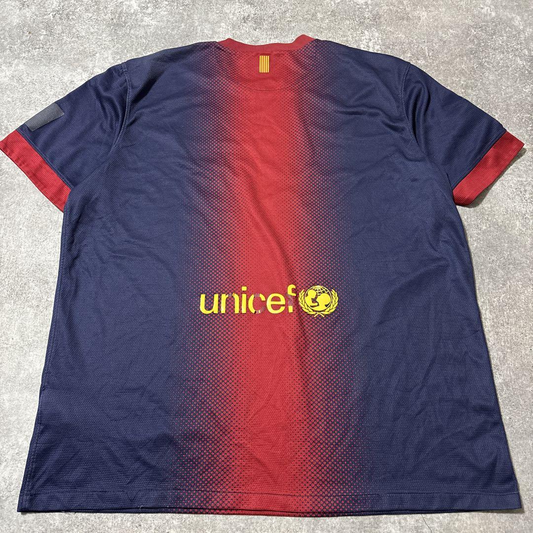 00s NIKE バルセロナ　サッカーシャツ　刺繍デザイン　ナイキ