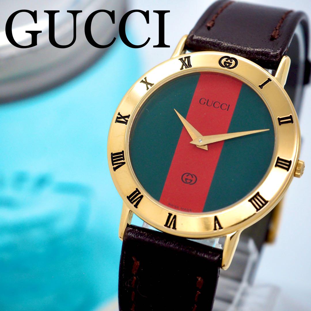 GUCCI グッチ 腕時計 シェリーライン 3000M メンズ グッチ GUCCI 腕時計 3000M ヴィンテージ シェリーライン メンズ