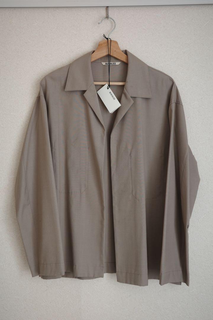 ジャケット・アウター AURALEE WOOL SILK TROPICAL SHIRTS JACKET