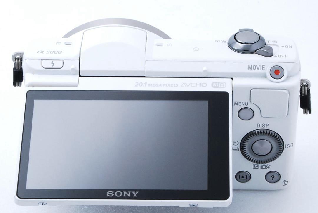 SONY ソニー α5000 レンズセット ホワイト 箱付き シャッター3955