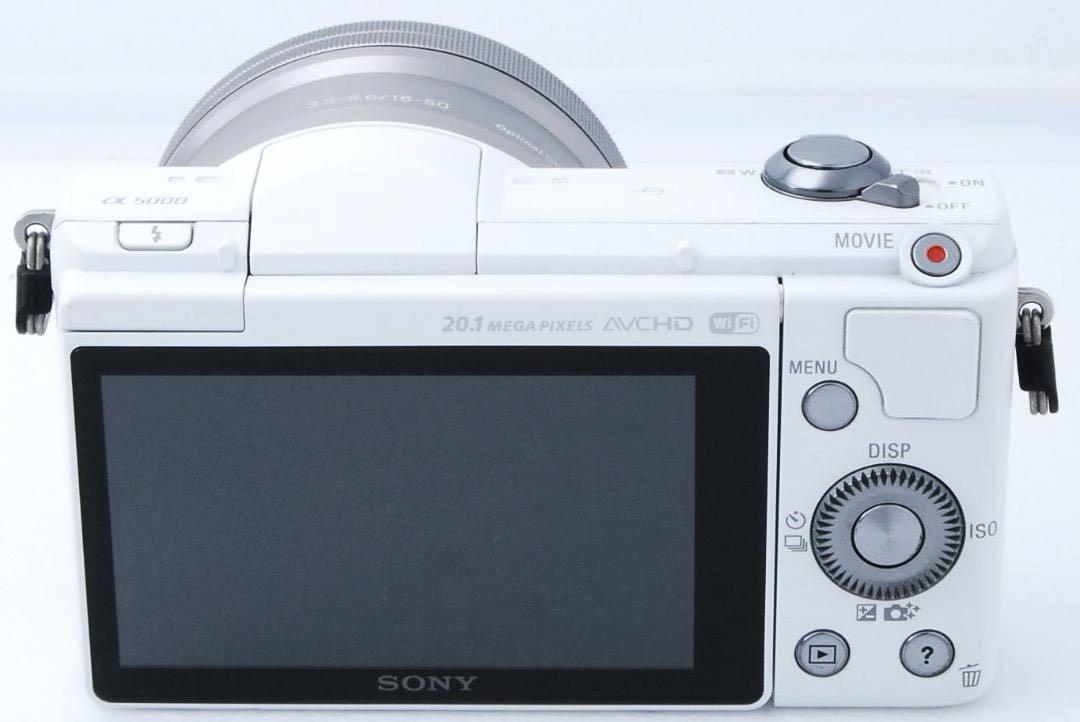 SONY ソニー α5000 レンズセット ホワイト 箱付き シャッター3955