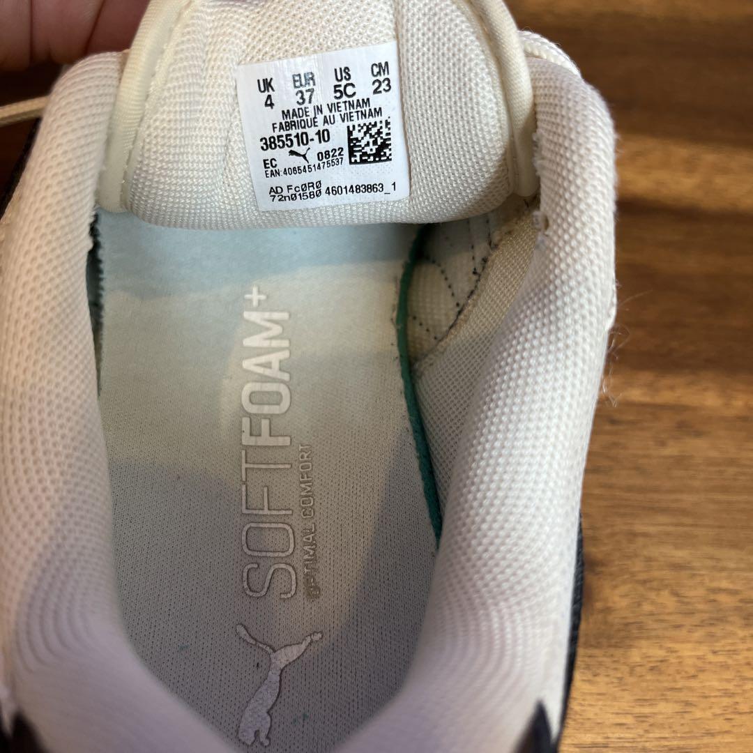 【絶品】 (ホワイト×ネイビー) 23㎝ PUMA(プーマ) 385510.10L メルカリ - 記念グッズ