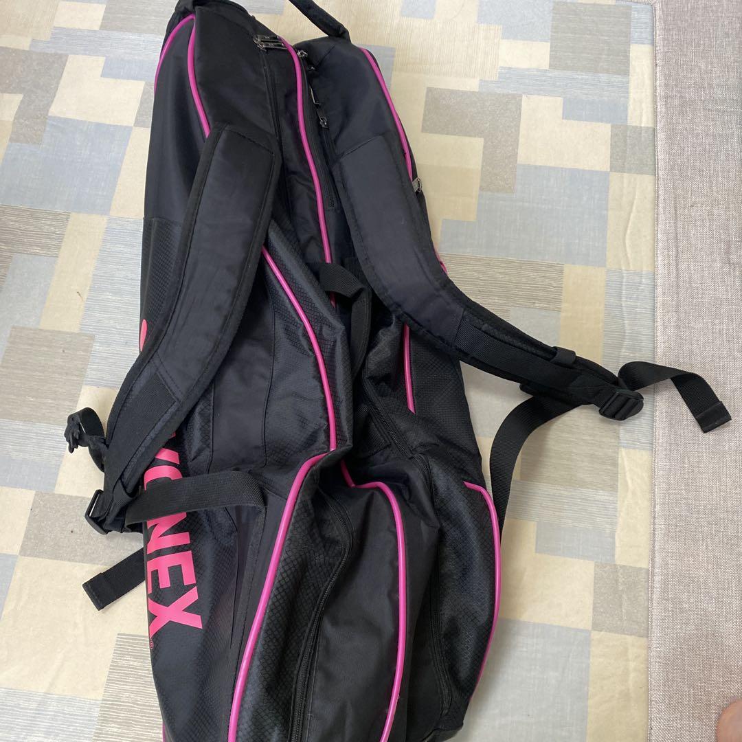 YONEX バドミントンラケットバッグ 黒/ピンク （バドミントン