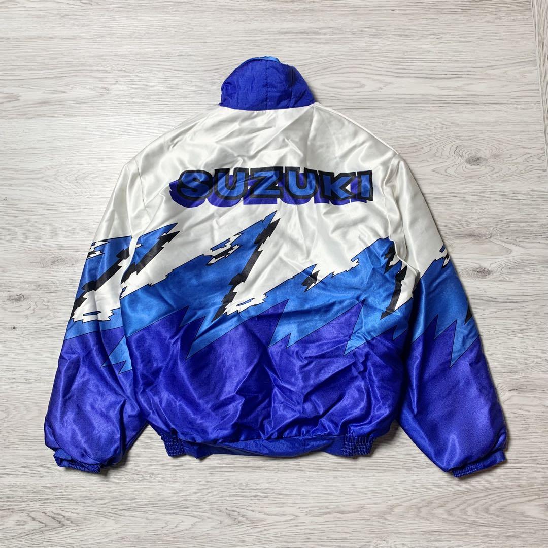 90s AKITO SUZUKI レーシングジャケット 中綿 スコットランド製